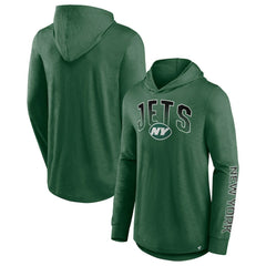 New York Jets Front Runner Long Sleeve Hooded T-Shirt Green