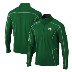 Boston Celtics Shotgun Quarter-Zip Pullover Jacket Kelly Green