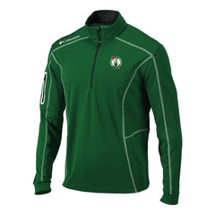 Boston Celtics Shotgun Quarter-Zip Pullover Jacket Kelly Green