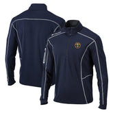Denver Nuggets Shotgun Quarter-Zip Pullover Jacket Navy
