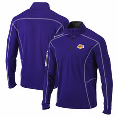 Los Angeles Lakers Shotgun Quarter-Zip Pullover Jacket Purple