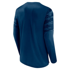 Chicago Bears Square Off Long Sleeve T-Shirt Navy/Orange