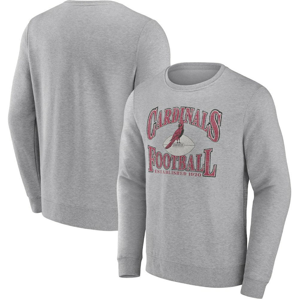 Arizona Cardinals Playability Pullover Sweatshirt Heathered Charcoal