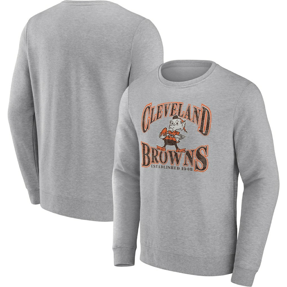 Cleveland Browns Playability Pullover Sweatshirt Heathered Gray