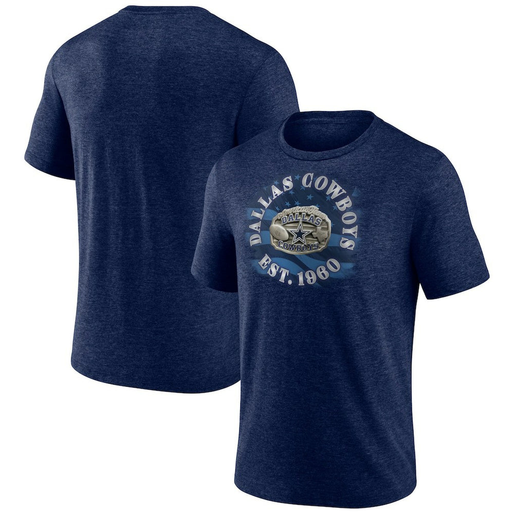 Dallas Cowboys Sporting Chance Tri-Blend T-Shirt Heathered Navy