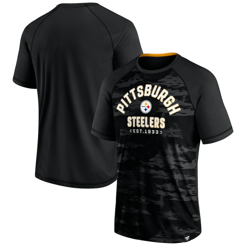 Pittsburgh Steelers Hail Mary Raglan T-Shirt Black