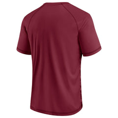 Washington Commanders Hail Mary Raglan T-Shirt Burgundy