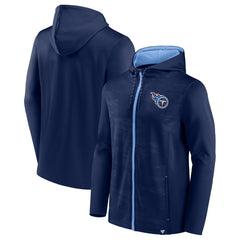 Tennessee Titans Ball Carrier Full-Zip Hoodie Navy/Light Blue