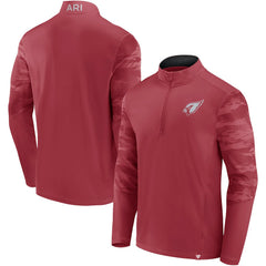 Arizona Cardinals Ringer Quarter-Zip Jacket Cardinal