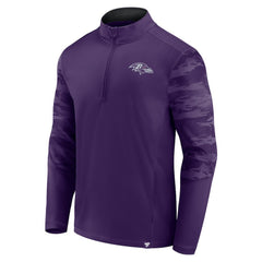 Baltimore Ravens Ringer Quarter-Zip Jacket Purple
