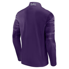 Baltimore Ravens Ringer Quarter-Zip Jacket Purple