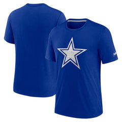 Dallas Cowboys Playback Logo Tri-Blend T-Shirt Royal
