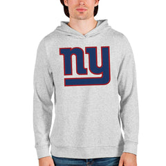 New York Giants Antigua Team Absolute Pullover Hoodie Heathered Gray