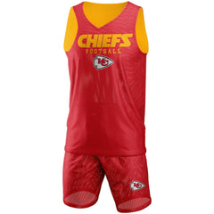 Kansas City Chiefs FOCO Colorblock Mesh V-Neck & Shorts Set Red