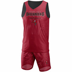 Tampa Bay Buccaneers FOCO Colorblock Mesh V-Neck & Shorts Set Red