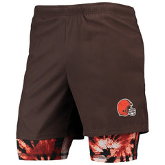 Cleveland Browns FOCO Running Shorts Brown