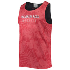 Cincinnati Reds FOCO Floral Reversible Mesh Tank Top - Red Tanks