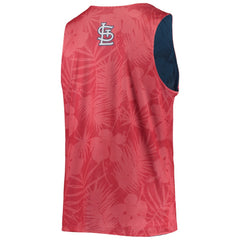 St. Louis Cardinals FOCO Floral Reversible Mesh Tank Top - Red Tanks