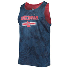 St. Louis Cardinals FOCO Floral Reversible Mesh Tank Top - Red Tanks