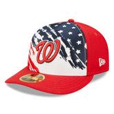 Washington Nationals New Era 2022 4th of July Low Profile 59FIFTY Fitted Hat - Red Hats