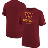 Washington Commanders Youth Sideline Legend Performance T-Shirt Burgundy
