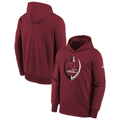 Arizona Cardinals Youth Icon Performance Pullover Hoodie Cardinal