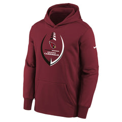 Arizona Cardinals Youth Icon Performance Pullover Hoodie Cardinal
