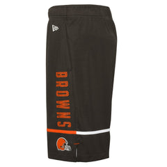 Cleveland Browns New Era Combine Authentic Rusher Training Shorts Brown