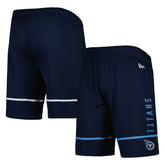 Tennessee Titans New Era Combine Authentic Rusher Training Shorts Navy