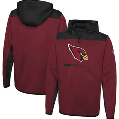 Arizona Cardinals New Era Combine Authentic Hard Hitter Pullover Hoodie Cardinal