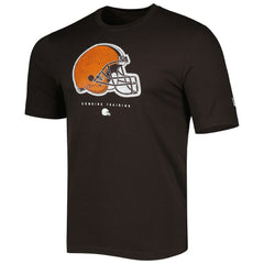 Cleveland Browns New Era Combine Authentic Ball Logo T-Shirt Brown