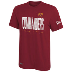 Washington Commanders New Era Combine Authentic Training Huddle Up T-Shirt Burgundy