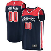NBA Washington Wizards Fast Break Replica Custom Jersey Navy - Statement Edition