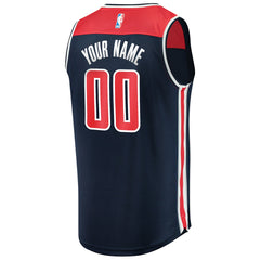 Washington Wizards Fast Break Replica Custom Jersey Navy Statement Edition