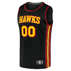NBA Atlanta Hawks Fast Break Replica Custom Jersey Black - Statement Edition