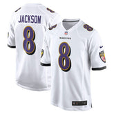 NFL Lamar Jackson Baltimore Ravens Game Jersey - White
