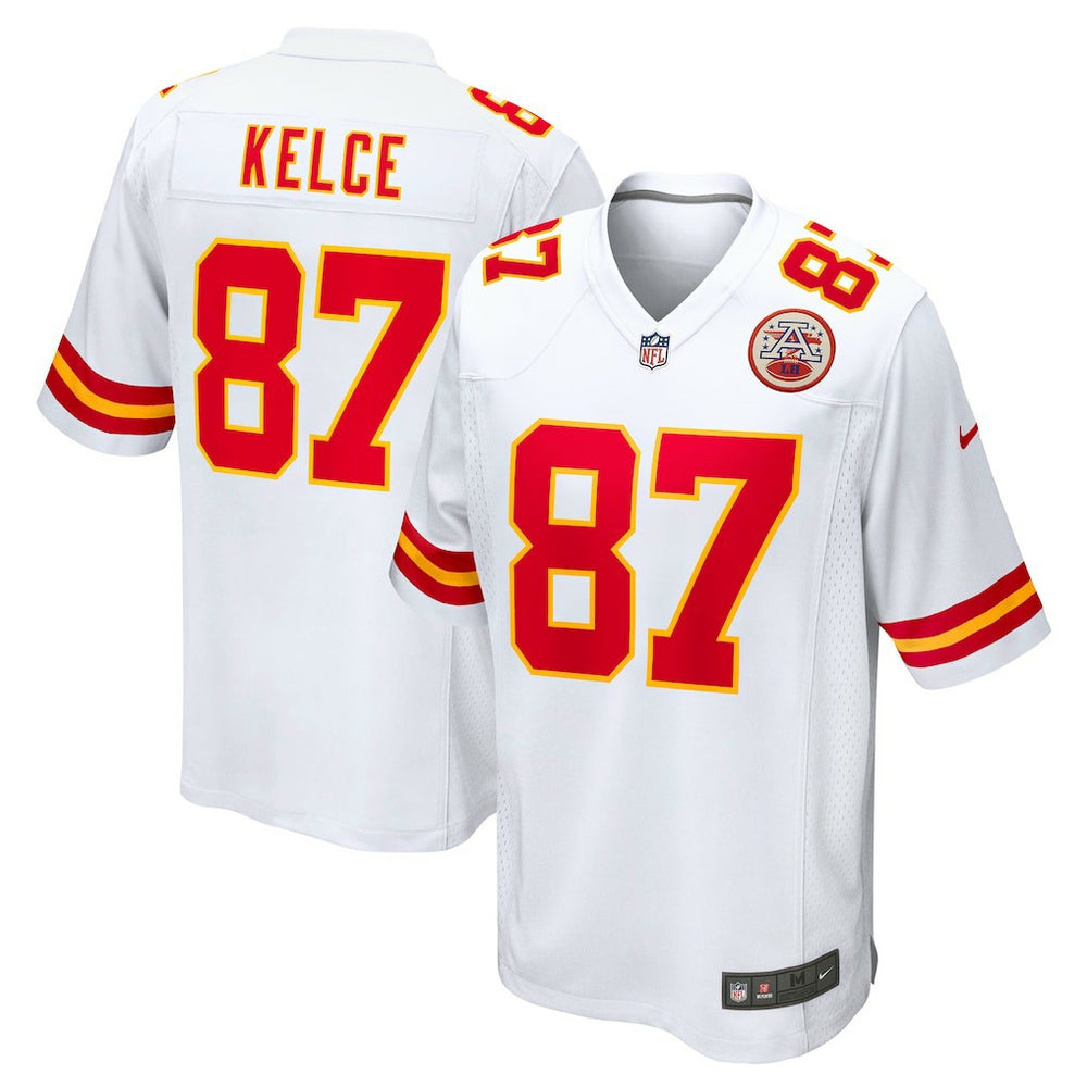 NFL Travis Kelce Kansas City Chiefs Player Game Jersey - White