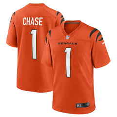 NFL Ja'Marr Chase Cincinnati Bengals Alternate Game Jersey - Orange