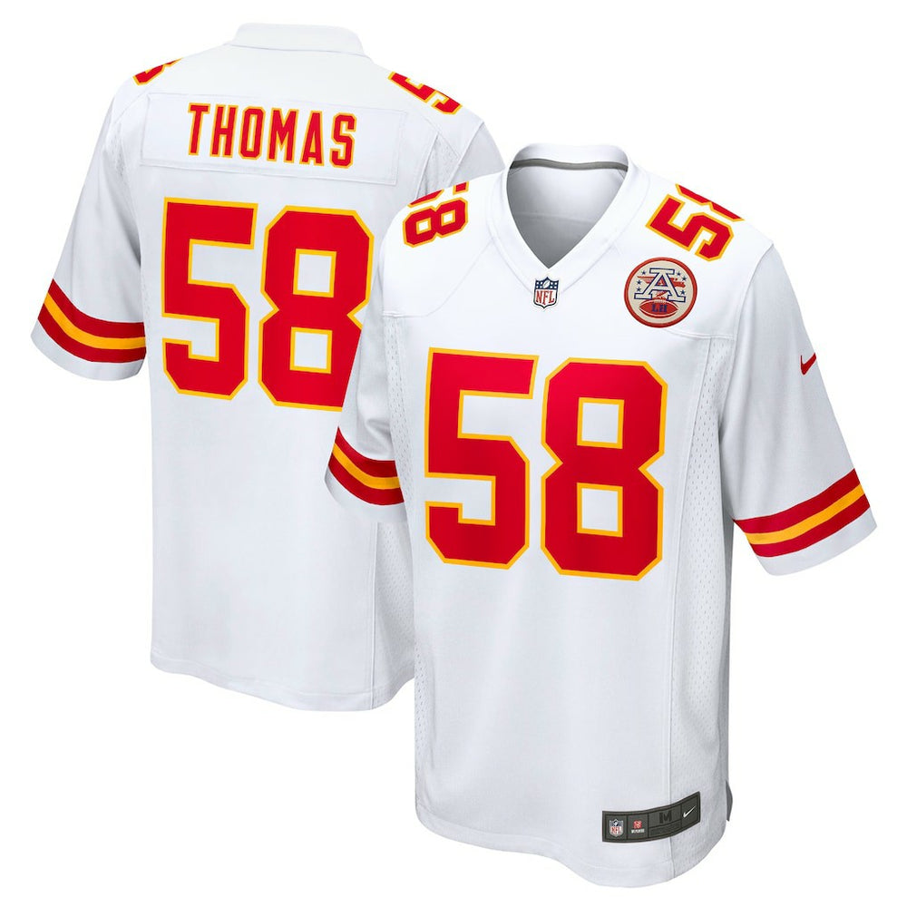 NFL Derrick Thomas Kansas City Chiefs Retired Player Game Jersey - White