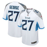 NFL Eddie George Tennessee Titans Retired Player Game Jersey - White