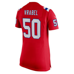 NFL Mike Vrabel New England Patriots Women's Retired Game Jersey - Red