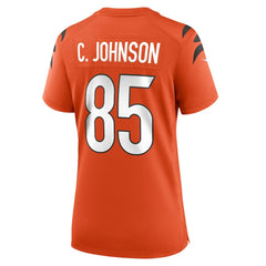 NFL Chad Johnson Cincinnati Bengals Women's Retired Game Jersey - Orange