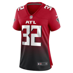 NFL Jamal Anderson Atlanta Falcons Women's Retired Game Jersey - Red