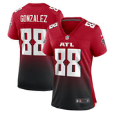 Tony Gonzalez Atlanta Falcons Women's Retired Game Jersey Red