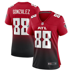 NFL Tony Gonzalez Atlanta Falcons Women's Retired Game Jersey - Red
