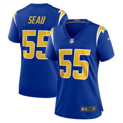NFL Junior Seau Los Angeles Chargers Women's Retired Game Jersey - Royal