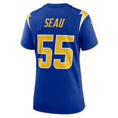 NFL Junior Seau Los Angeles Chargers Women's Retired Game Jersey - Royal