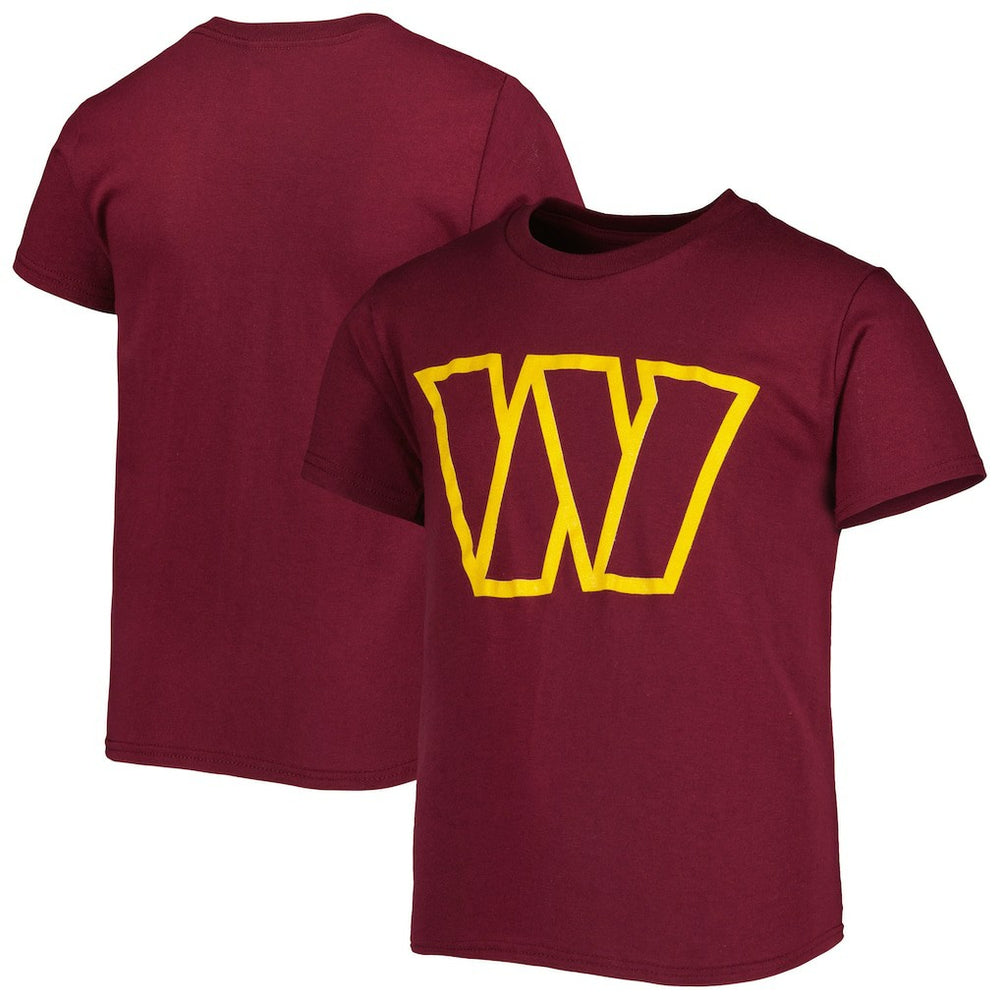 Washington Commanders Youth Team Logo T-Shirt Burgundy