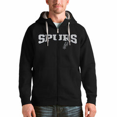 San Antonio Spurs Antigua Team Victory Full-Zip Hoodie Black