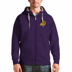 Phoenix Suns Antigua Logo Victory Full-Zip Hoodie Purple